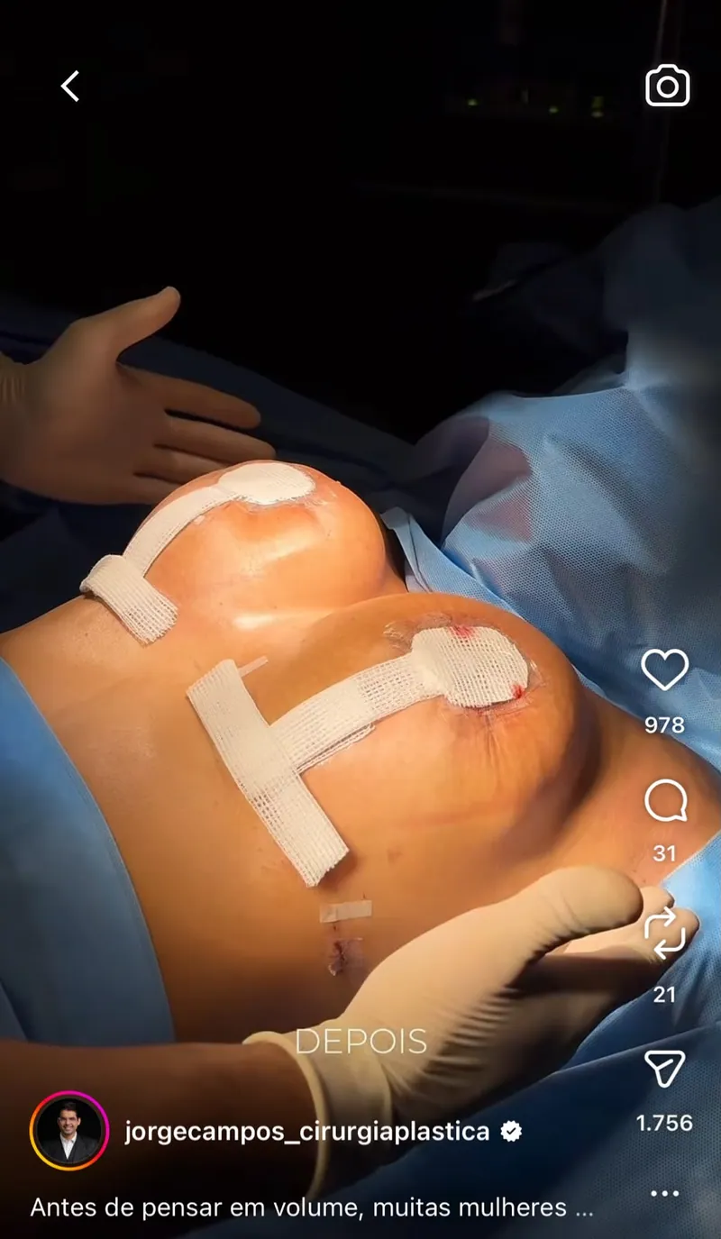 Post do Dr. Jorge Campos no Instagram