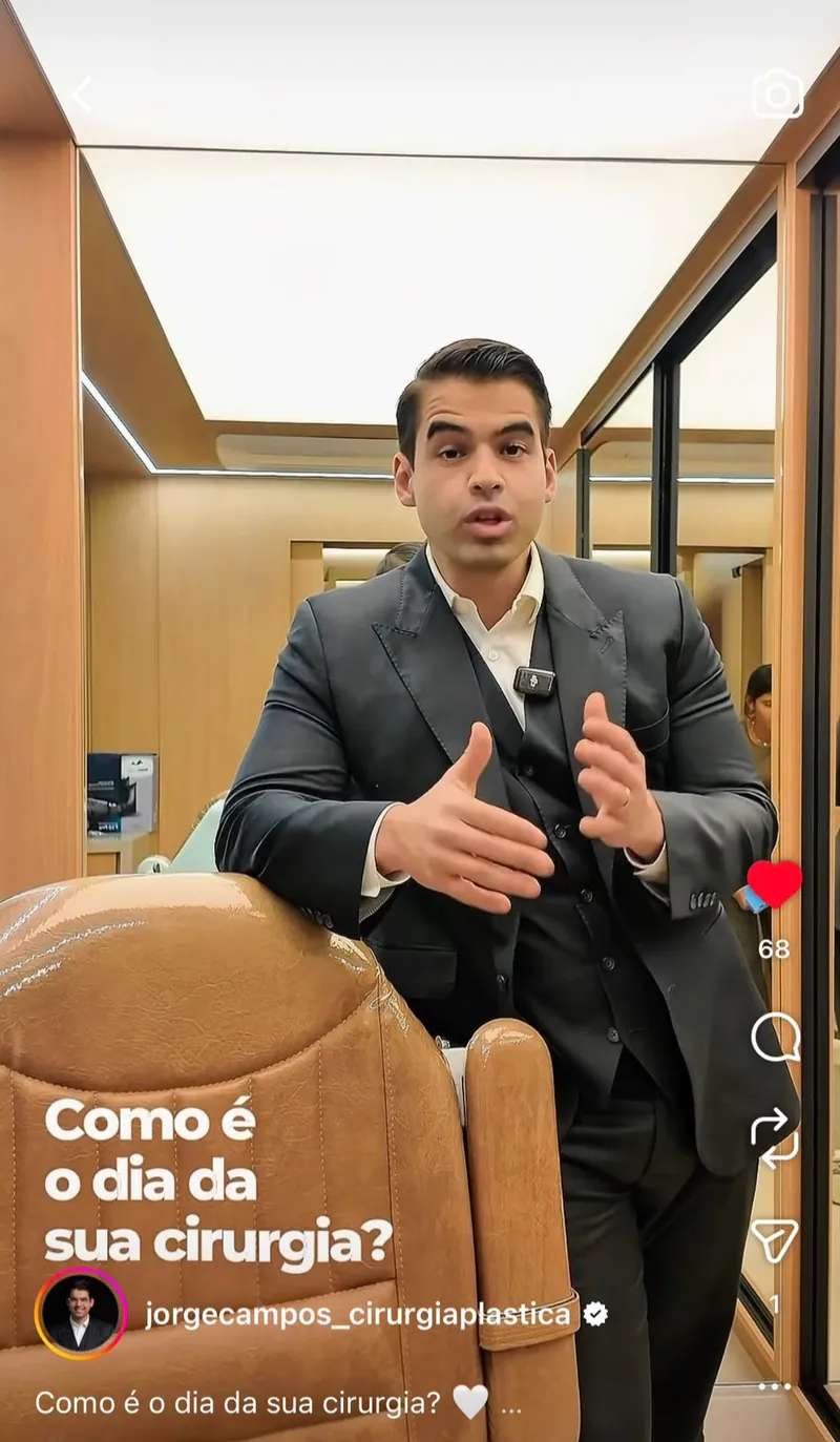 Post do Dr. Jorge Campos no Instagram